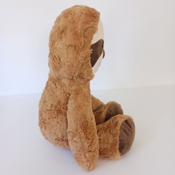 Spark Create Imagine Sloth Smiling 17” Long Plush Brown Stuffed Animal Soft Toy - Picture 3 of 7